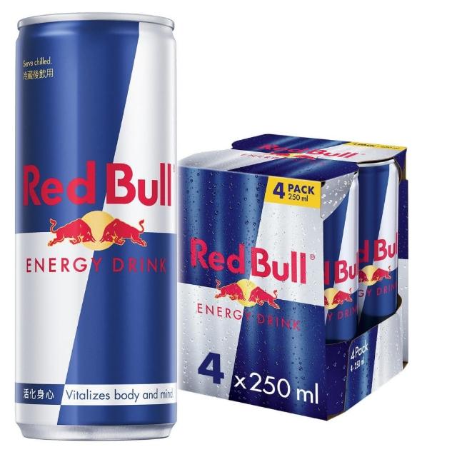 【Red Bull】RedBull紅牛能量飲料 250mlx4入/組