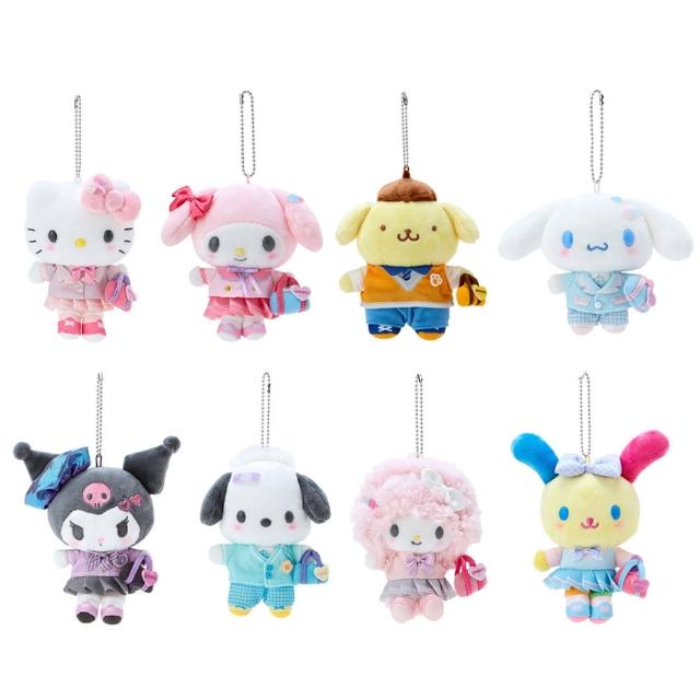 【SANRIO 三麗鷗】令和學院風系列 制服造型玩偶吊飾