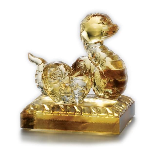 【tittot 琉園】振奮起舞-擺飾(蛇/琉園十二肖飲水思源系列/迎賓/禮品/典藏/水晶/琉璃/祝福)