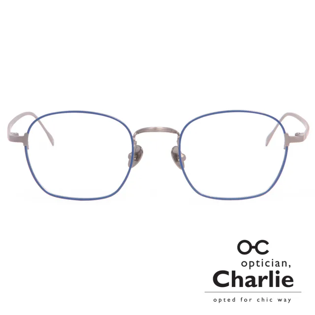 Optician Charlie 韓國亞洲專利光學眼鏡tf系列 深藍 銀tf Nv Momo購物網