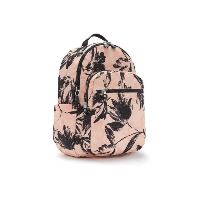 Kipling 珊瑚花潑墨機能手提後背包 Seoul Momo購物網