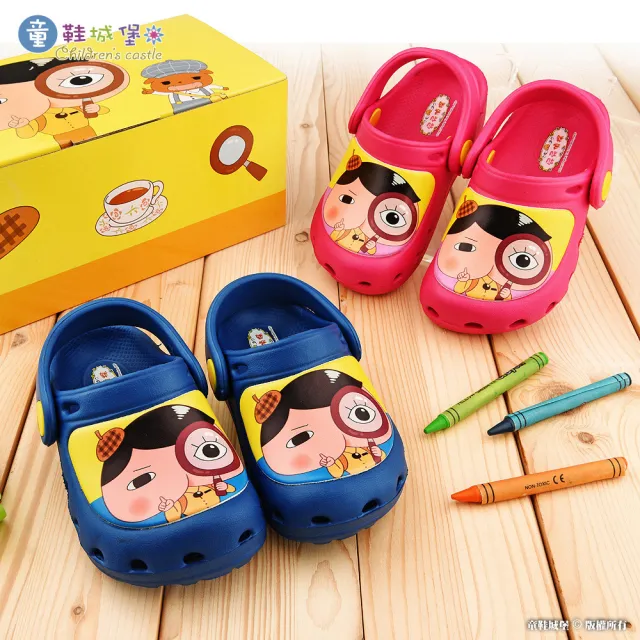 童鞋城堡 屁屁花園鞋屁屁偵探 Pp2413 桃 藍共二色 Momo購物網