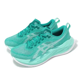 【asics 亞瑟士】慢跑鞋 Superblast 2 男鞋 女鞋 湖水藍 彈力 厚底 雙層中底 運動鞋 亞瑟士(1013A142400)
