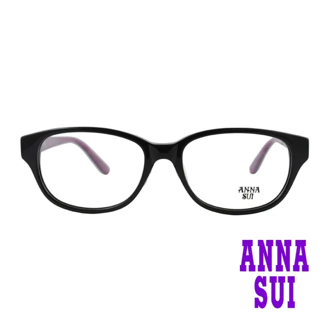 ANNA SUI 安娜蘇 日系圖騰雕花造型光學眼鏡-花語紫/黑(AS582-001)