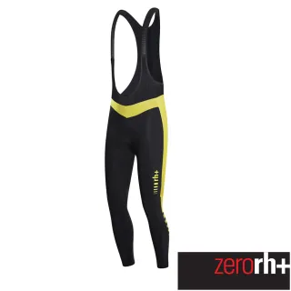 【ZeroRH+】義大利專業Logo EVO刷毛吊帶自行車褲(●黑/紅、黑/黃● ICU0438)