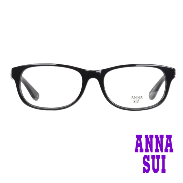 【ANNA SUI 安娜蘇】日系小鑽蝴蝶造型光學眼鏡-黑(AS637-001)