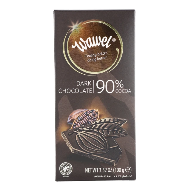 第02名 【瓦維爾】90%純黑巧克力100g