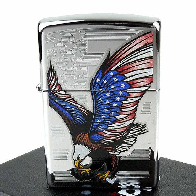 【ZIPPO】美系-Eagle Flag-國旗鷹圖案設計打火機