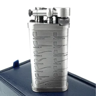 【im corona】OLD BOY系列-火石式煙斗專用打火機(蝕刻仿舊款)