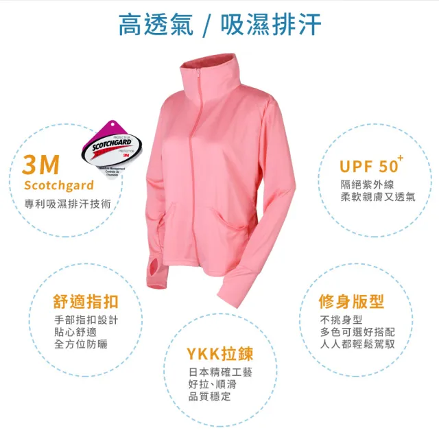 【PEILOU】貝柔3M吸濕排汗高透氣抗UV立領防曬外套(藍綠)