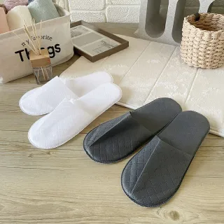 【iSlippers】輕便格紋紙拖鞋(5雙組)