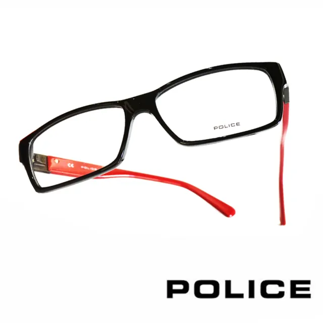 【POLICE】義大利警察都會款個性型男眼鏡(POV1772M700R -紅)