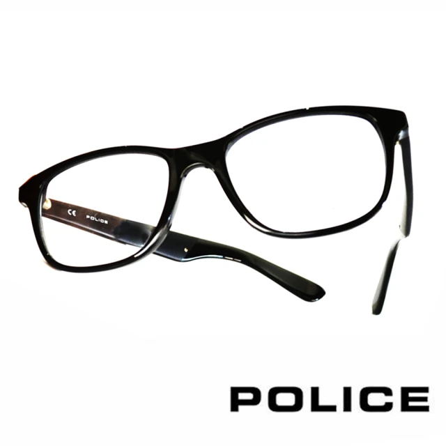 【POLICE】義大利警察都會款個性型男眼鏡(POV1792M0700 -黑)