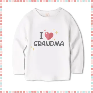 【Baby童衣】任選 把愛穿出來英文印花純棉圓領長T 66305(I love grandma)