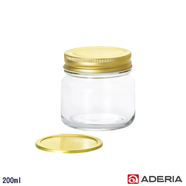 Aderia 日本進口多功能雙蓋密封玻璃瓶 果醬罐 0ml Momo購物網