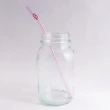 【美國strawesome】手工玻璃吸管/愛心細口彎角