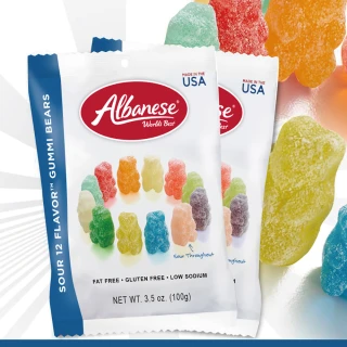 【即期品】美國艾爾巴 12種酸爆小熊軟糖100g(賞味期:2022/04/28)