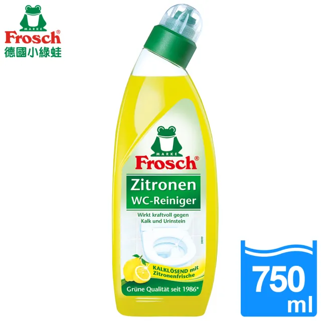 【Frosch德國小綠蛙】天然檸檬馬桶清潔劑750ml/