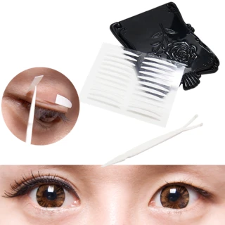 韓國全隱形超強力雙面膠雙眼皮貼泡泡眼寬版2.5mm超值加量154枚入-贈Y型棒(雙眼皮貼布 眼貼)