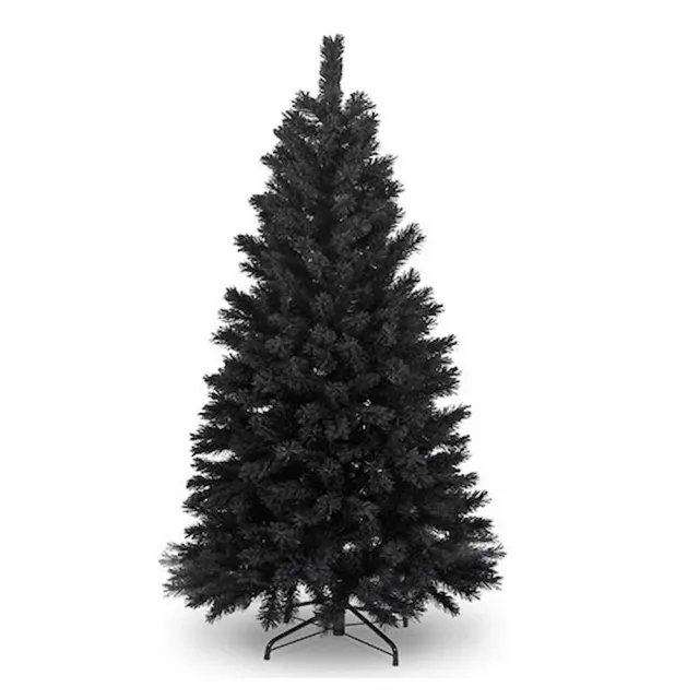 【摩達客】台灣製-10尺/10呎-300cm豪華型時尚豪華版黑色聖誕樹-裸樹(不含飾品/不含燈/本島免運費)/