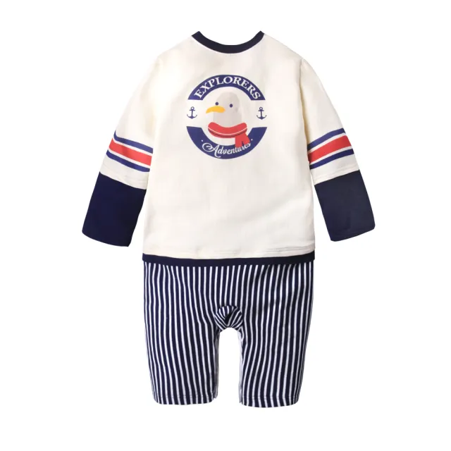 【baby童衣】任選 嬰兒棒球裝連身衣 休閒服假3件式包屁衣 50453(共2色)