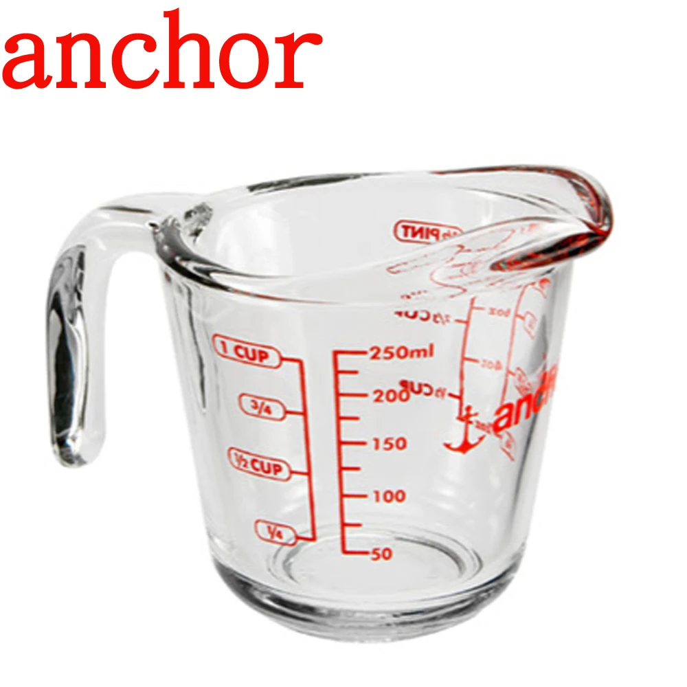 【美國Anchor】專業級強化玻璃量杯(250cc)