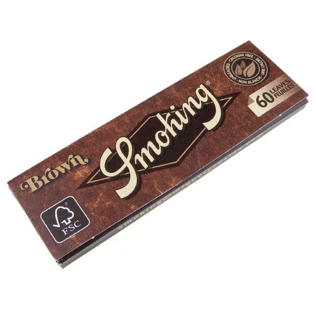 【Smoking】西班牙進口-Brown-未漂白超薄捲煙紙*10包