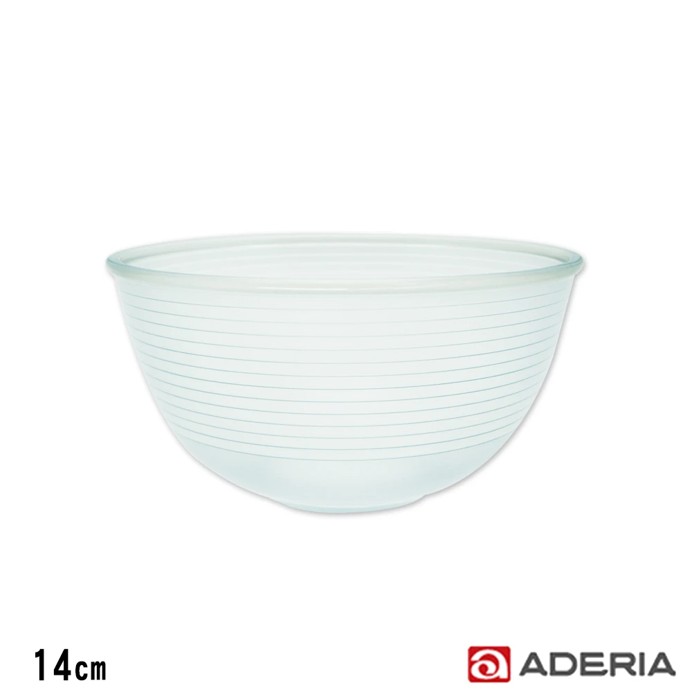 【ADERIA】日本進口陶瓷塗層耐熱玻璃調理碗(14cm)
