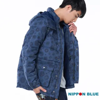 【BLUE WAY】日本藍五輪家徽絲棉外套 - 日本藍