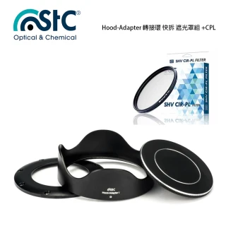 【STC】Hood-Adapter 轉接環 快拆 遮光罩組+CPL 偏光鏡(For SONY RX100 M1-5)