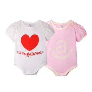 【baby童衣】任選 嬰兒短袖連身包屁衣 2件組 42111(女生兩件組)