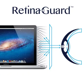 【RetinaGuard 視網盾】Macbook Pro 15吋 防藍光保護膜(適用 2008 - 2012.06 機型)