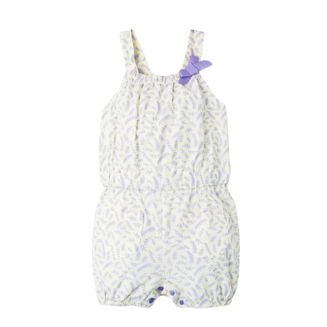 【baby童衣】任選 滿版印花俏皮吊帶連身衣 61135(紫色)