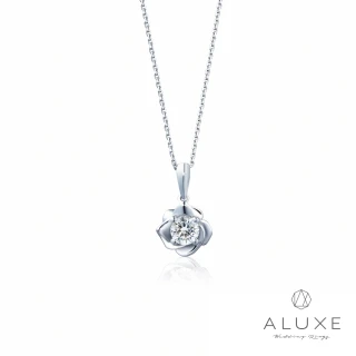 【ALUXE亞立詩】18K金 0.30克拉FVS2法國玫瑰鑽石項鍊