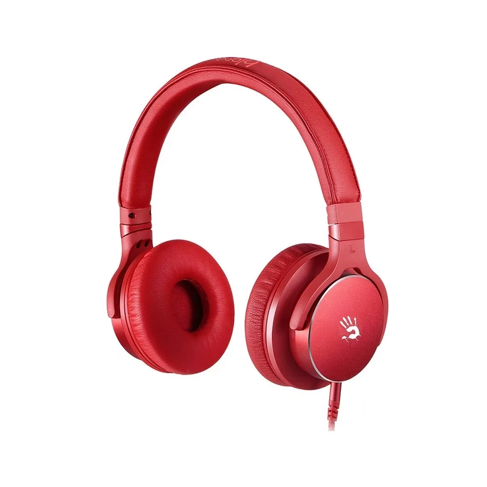 【A4 Bloody 血手幽靈】魔磁雙震模高質音樂耳機(M510 紅色)