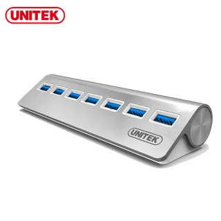 【UNITEK】優越者鋁合金7埠USB3.0HUB集線器 Y-3187(HUB)
