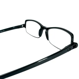 【KEL MODE】瑞士進口 EMS-TR90輕量彈性摺疊鏡框-老花眼鏡(紅/黑)