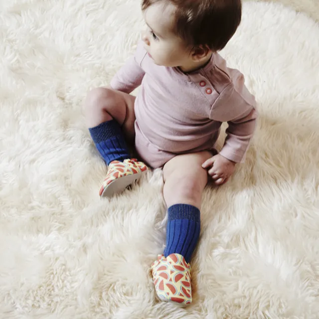 【POCONIDO】英國手工嬰兒鞋(清涼西瓜)