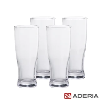 【ADERIA】日本進口玻璃啤酒杯4件套組