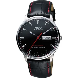 【MIDO 美度】官方授權 Commander II指揮官系列機械腕錶-黑/40mm(M0214311605100)