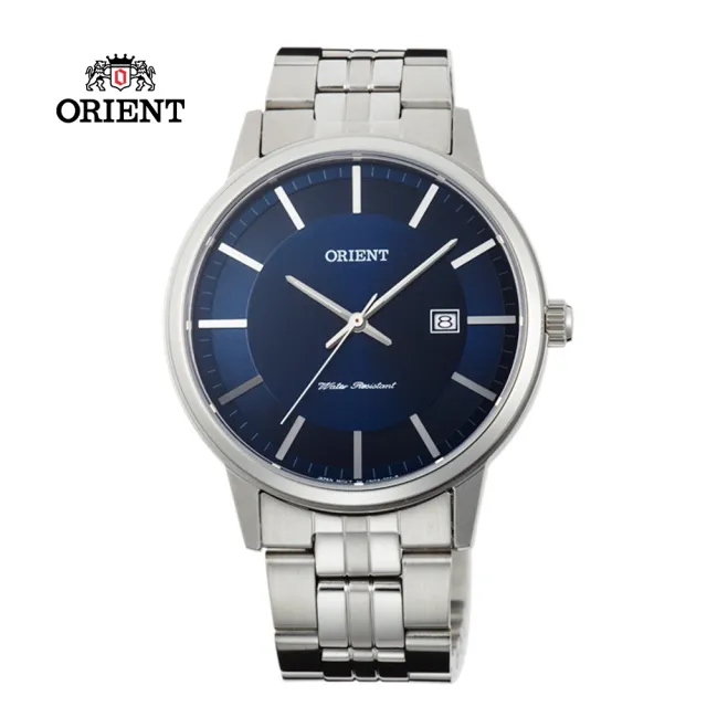 【ORIENT 東方錶】ORIENT 東方錶 PAIR系列 極簡藍寶石鏡面石英對錶 男生鋼帶款 - 40mm(FUNG8003D)