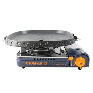 【卡旺】雙安全卡式爐+Hanaro烤盤(K1-A002SD+NU-G)