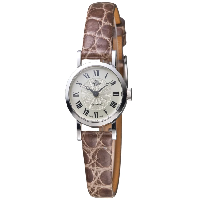 【玫瑰錶 Rosemont】純銀系列 輕巧復古時尚腕錶   母親節(TKR1-925SV-LSG)