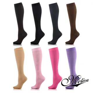 【Melissa 魅莉莎】醫療級時尚彈性小腿襪(6色任選)