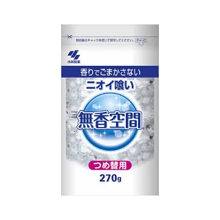 日本小林製藥 無香空間 室內除臭劑-補充包 270g