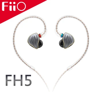 FH5 四單元圈鐵MMCX單晶銅鍍銀可換線耳機(鈦)