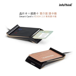 【InfoThink】晶片卡X感應卡雙介面讀卡機(102MU)