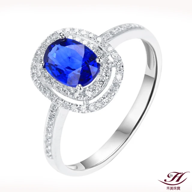 【禾美珠寶】天然皇家藍藍寶石戒指ES142(18K金)