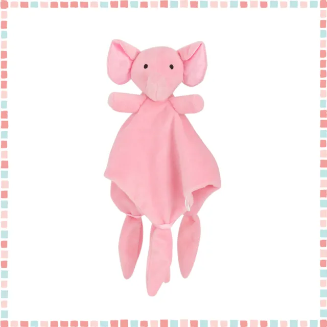 【Baby童衣】任選 動物造型安撫巾 86013(粉色大象)