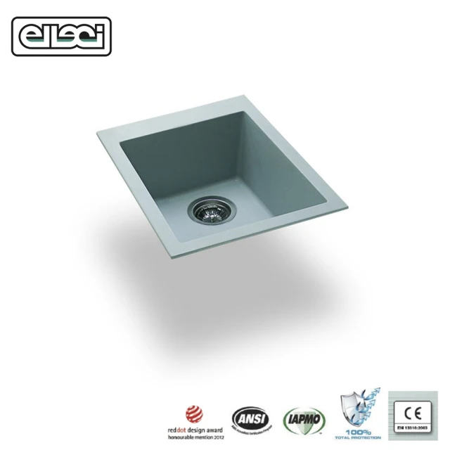 Miduoli米多里 Elleci Quadra100 U 金屬結晶石水槽 組 下嵌 Momo購物網